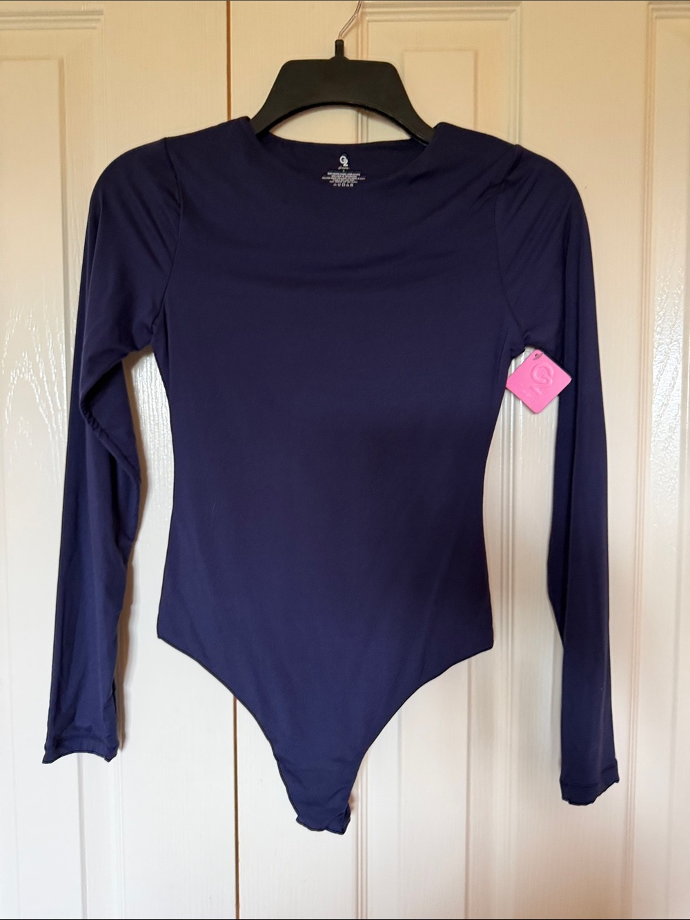Carbon38 Navy Long-Sleeve Bodysuit